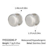 Wholesale Minimalist Versatile Polish Stainless Steel Heartshaped Earrings For Women
