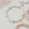 Wholesale Minimalist Women's Natural Freshwater Real Pearl Bracelet With Elastic Thread And Round Pattern