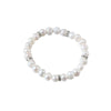 Wholesale Minimalist Women's Natural Freshwater Real Pearl Bracelet With Elastic Thread And Round Pattern