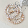 Wholesale Minimalist Women's Natural Freshwater Real Pearl Bracelet With Elastic Thread And Round Pattern