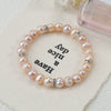 Wholesale Minimalist Women's Natural Freshwater Real Pearl Bracelet With Elastic Thread And Round Pattern