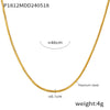 Wholesale Minimalistic Geometric 316L Stainless Steel Goldplated Necklace With Variety Of Chains