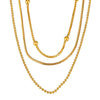 Wholesale Minimalistic Geometric 316L Stainless Steel Goldplated Necklace With Variety Of Chains
