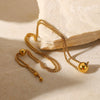 Wholesale Minimalistic Gold Ball Pendant Necklace With Box Chain Stainless Steel Geometric Design Electroplating For Women