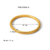 Wholesale Minimalistic Spiral Design Stainless Steel Bracelet Jewelry With Vacuum Real Gold Electroplating In Pvd Furnace