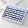 Wholesale Mixed Batch Geometric Titanium Steel Rings For Men And Women With Electroplating And Various Colors