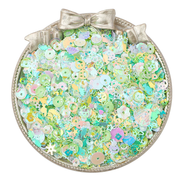 Wholesale Mixed Bead And Flash Sequins Handmade Clothing Accessories Simple Style