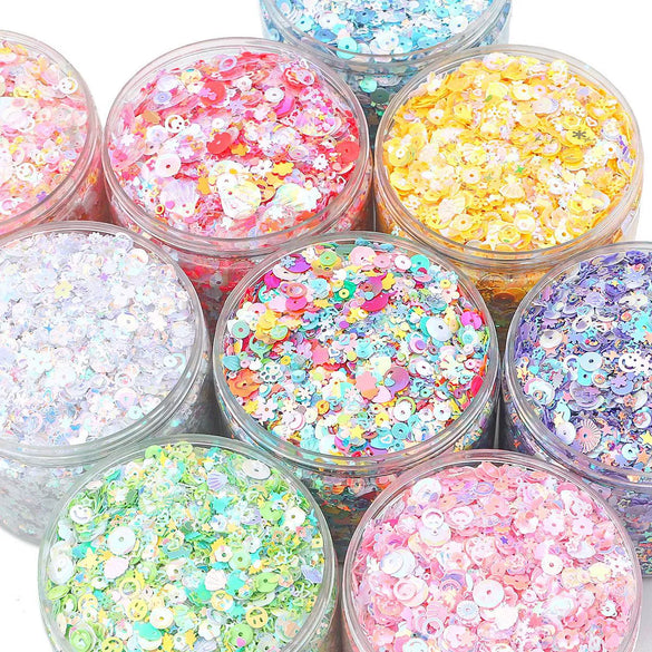 Wholesale Mixed Bead And Flash Sequins Handmade Clothing Accessories Simple Style