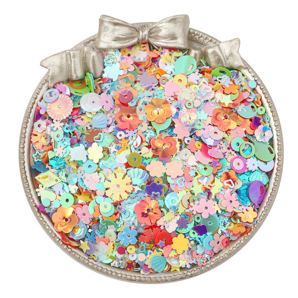 Wholesale Mixed Bead And Flash Sequins Handmade Clothing Accessories Simple Style