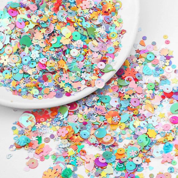 Wholesale Mixed Bead And Flash Sequins Handmade Clothing Accessories Simple Style