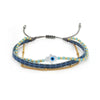 Wholesale Mixed Material Handwoven Geometric Lucky Devil's Eye Women's Bracelet