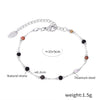 Wholesale Mixed Natural Stone Beaded Necklace And Exquisite Temperament Titanium Steel 18K Gold Plated Electroplated Bracelet For Women