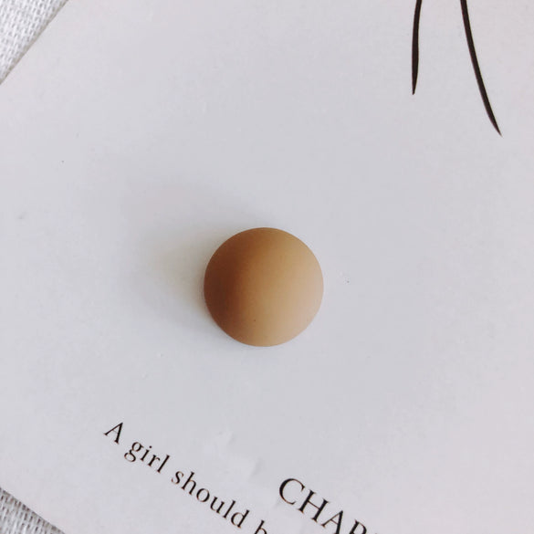 Wholesale Mobile Phone Case Accessories Matte Rubber Paint Resin Geometric Semicircle Acrylic