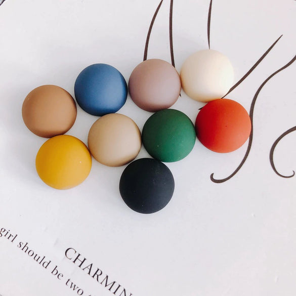 Wholesale Mobile Phone Case Accessories Matte Rubber Paint Resin Geometric Semicircle Acrylic