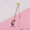 Wholesale Mobile Phone Case Jewelry Pendant With Pearl Flower Bear And Sunflower Design Alloy Electroplated