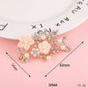 Wholesale Mobile Phone Case Jewelry Pendant With Pearl Flower Bear And Sunflower Design Alloy Electroplated