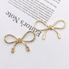 Wholesale Mobile Phone Case Jewelry With Smooth Metal Bow Accessories Alloy Electroplating