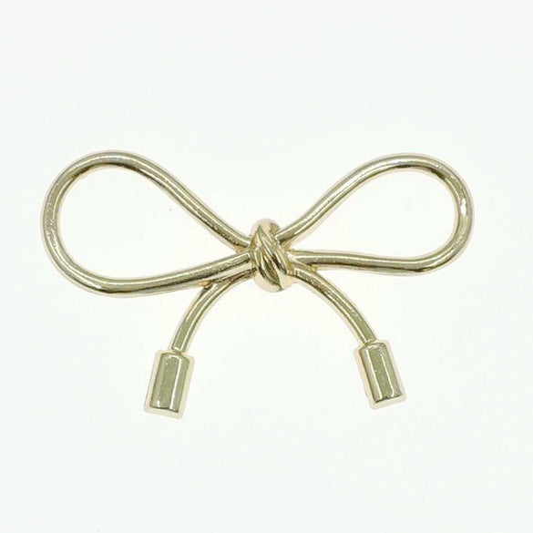 Wholesale Mobile Phone Case Jewelry With Smooth Metal Bow Accessories Alloy Electroplating