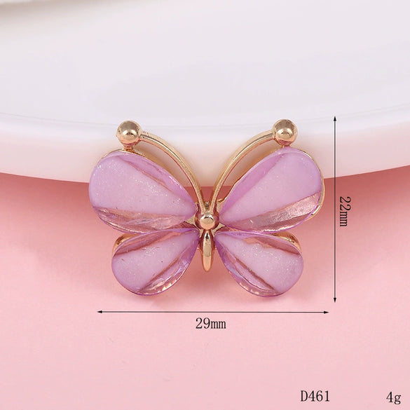 Wholesale Mobile Phone Shell Accessories Alloy Dripping Oil Butterfly Rhinestone Handmade Diamondembedded