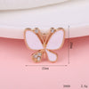 Wholesale Mobile Phone Shell Accessories Alloy Dripping Oil Butterfly Rhinestone Handmade Diamondembedded