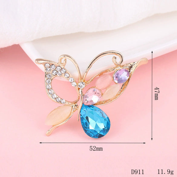 Wholesale Mobile Phone Shell Accessories Alloy Dripping Oil Butterfly Rhinestone Handmade Diamondembedded
