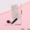 Wholesale Mobile Phone Shell Accessories Alloy Rhinestone Diamond With Cat Head Fox Pattern Electroplated