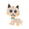 Wholesale Mobile Phone Shell Accessories Alloy Rhinestone Diamond With Cat Head Fox Pattern Electroplated