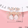Wholesale Mobile Phone Shell Accessories Alloy Rhinestone Diamond With Cat Head Fox Pattern Electroplated