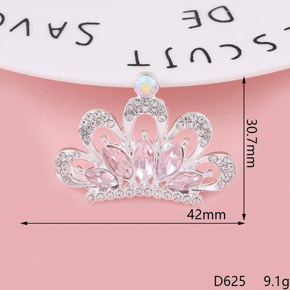 Wholesale Mobile Phone Shell Accessories Crown Style Alloy Rhinestone Full Diamond Encrusted Electroplated