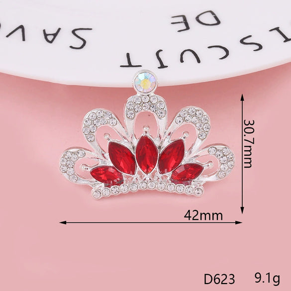 Wholesale Mobile Phone Shell Accessories Crown Style Alloy Rhinestone Full Diamond Encrusted Electroplated