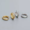 Wholesale Mobius Ear Buckle 925 Silver Geometric Ins Zircon Electroplated Earrings For Women