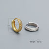 Wholesale Mobius Ear Buckle 925 Silver Geometric Ins Zircon Electroplated Earrings For Women