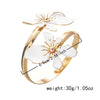 Wholesale Modern Minimalist Alloy Flower Enamel Drip Oil Bracelet For Women