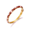 Wholesale Modern Minimalist Drip Oil Alloy Flower Bracelet For Women