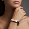 Wholesale Modern Minimalist Geometric Drip Oil Alloy Square Wide Bracelet Accessories