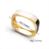 Wholesale Modern Minimalist Geometric Drip Oil Alloy Square Wide Bracelet Accessories