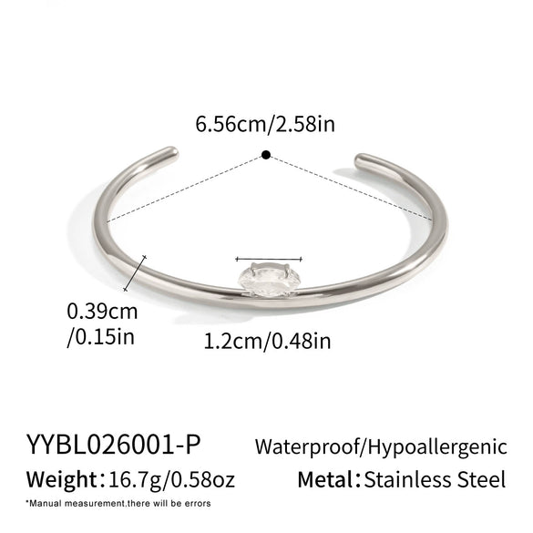 Wholesale Modern Minimalist Geometric Electroplated Stainless Steel Bracelet