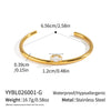 Wholesale Modern Minimalist Geometric Electroplated Stainless Steel Bracelet
