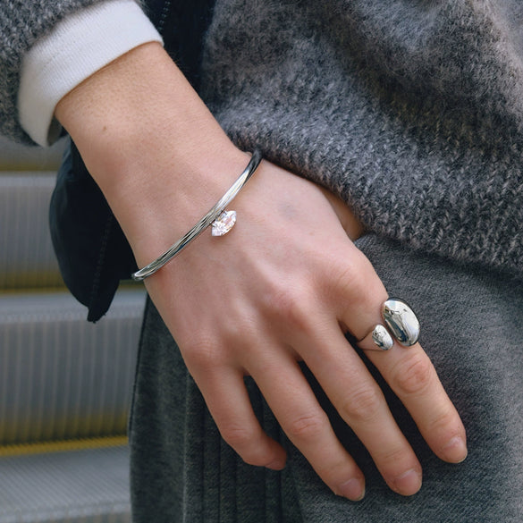 Wholesale Modern Minimalist Geometric Electroplated Stainless Steel Bracelet