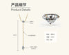 Wholesale Moissanite And 925 Silver Tassel Long Necklace With Geometric Style Electroplated Featuring Letter Number And Text Shapes