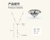Wholesale Moissanite And 925 Silver Tassel Long Necklace With Geometric Style Electroplated Featuring Letter Number And Text Shapes