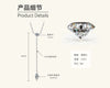 Wholesale Moissanite And 925 Silver Tassel Long Necklace With Geometric Style Electroplated Featuring Letter Number And Text Shapes