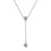 Wholesale Moissanite And 925 Silver Tassel Long Necklace With Geometric Style Electroplated Featuring Letter Number And Text Shapes