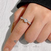 Wholesale Moissanite Bow Ring In S925 Sterling Silver With Four Claw Setting And Electroplating For Women