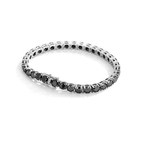 Wholesale Moissanite Bracelet S925 Sterling Silver Geometric Hip Hop Style Set With Diamonds