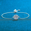 Wholesale Moissanite Bracelet 925 Silver Round Bag Star Moon Style Platinum Plated