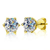 Wholesale Moissanite Crown Shape 925 Sterling Silver Minimalist Magnetic Stud Earrings