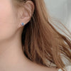 Wholesale Moissanite Crown Shape 925 Sterling Silver Minimalist Magnetic Stud Earrings