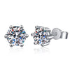 Wholesale Moissanite Crown Shape 925 Sterling Silver Minimalist Magnetic Stud Earrings