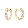 Wholesale Moissanite Earrings Light Luxury Style Geometric S925 Sterling Silver Electroplated Women's Ear Jewelry